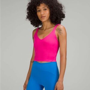 Lululemon Align Tank Top Sonic Pink Nulu Size 6 LWDUDS1